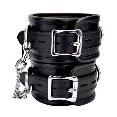 BOUND Leather Ankle Restraints Black from Nice 'n' Naughty