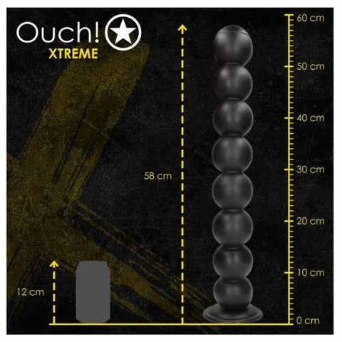 Ouch! Xtreme Balls of Lust Anal Plug Black from Nice 'n' Naughty