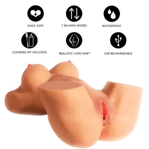 Bangers Milking Mega Slut Light Skin Tone from Nice 'n' Naughty