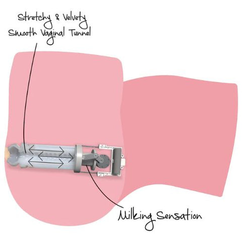 Bangers Tight Milking Pussy Masturbator Light Skin Tone from Nice 'n' Naughty