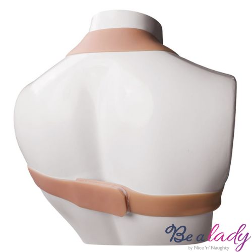 Be a Lady Silicone Halter Neck Breast Plate Light Skin Tone from Nice 'n' Naughty