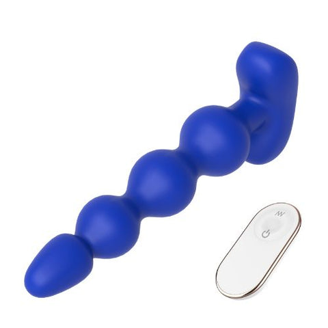 Cheeky Love Remote Anal Bead Blue Silicone from Nice 'n' Naughty