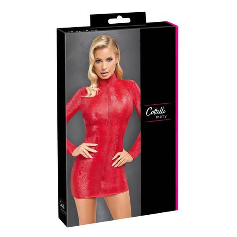 Cottelli Party - Snakeskin Dress Red from Nice 'n' Naughty