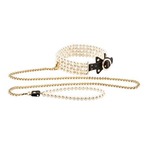 Guilty Pleasure Luminious Pearl Leash & Collar from Nice 'n' Naughty