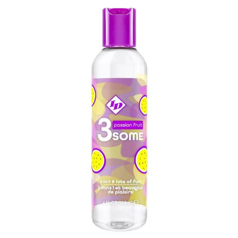 ID 3some 3 in 1 Water-Based Lubricant Passion Fruit 118ml Bottle from Nice 'n' Naughty