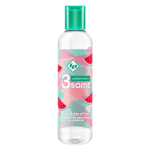 ID 3some 3 in 1 Water-Based Lubricant Watermelon 118ml Bottle from Nice 'n' Naughty