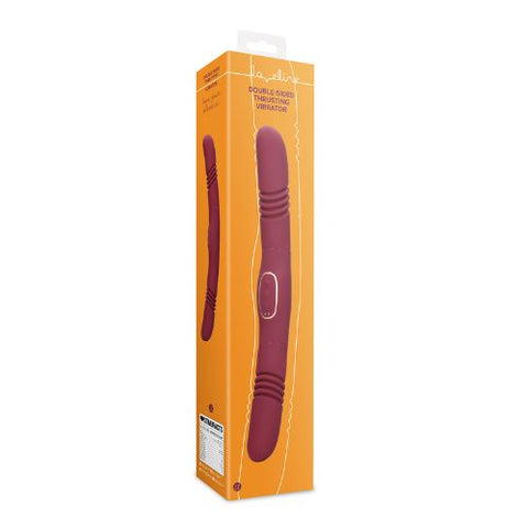 Loveline Double-Sided Thrusting Vibrator Merlot Grape from Nice 'n' Naughty