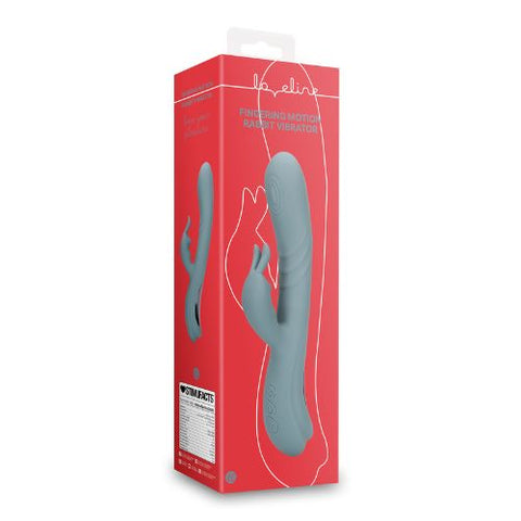 Loveline Fingering Motion Rabbit Vibrator - Weathervane Grey from Nice 'n' Naughty