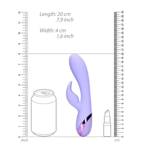 Loveline Smooth Rabbit Vibrator Digital Lavendar from Nice 'n' Naughty