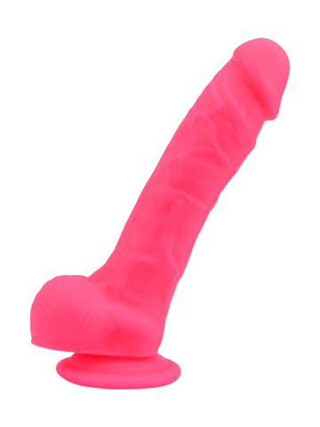 Loving Joy Realistic Silicone Dildo w Suction Cup & Balls