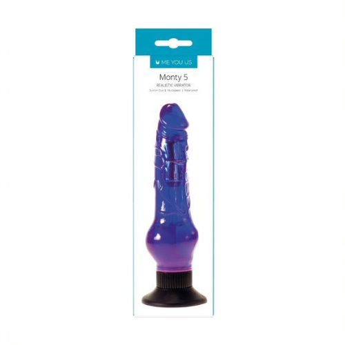 Me You Us Mounty 5 Purple Realistic Vibrator from Nice 'n' Naughty.