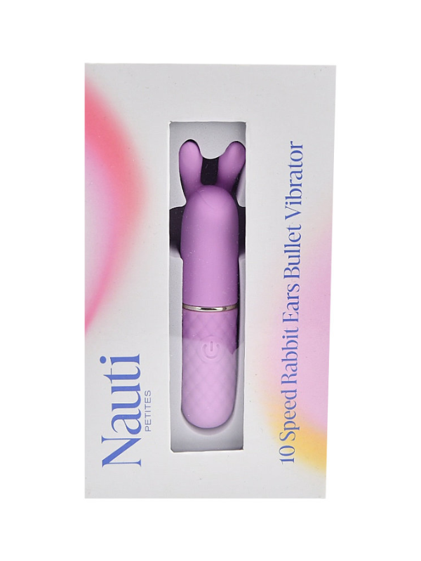 Nauti Petites 10 Speed Rabbit Ears Bullet Vibrator Purple from Nice 'n' Naughty