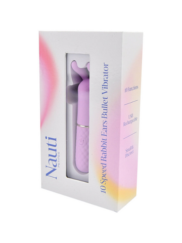 Nauti Petites 10 Speed Rabbit Ears Bullet Vibrator Purple from Nice 'n' Naughty