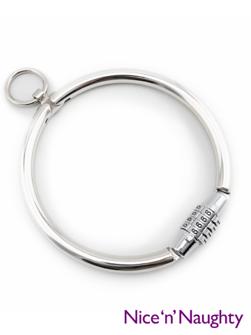 Nice 'n' Naughty Collar w Combination Lock Stainless Steel from Nice 'n' Naughty