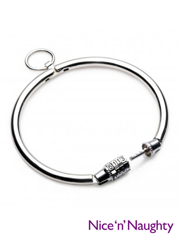 Nice 'n' Naughty Collar w Combination Lock Stainless Steel from Nice 'n' Naughty