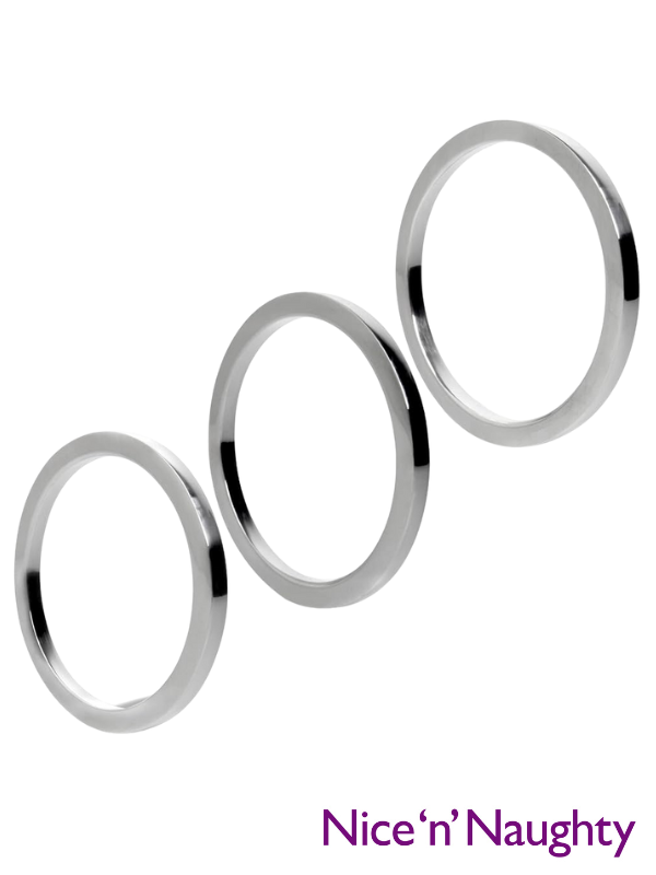 Nice 'n' Naughty Flat Cock Ring Stainless Steel from Nice 'n' Naughty