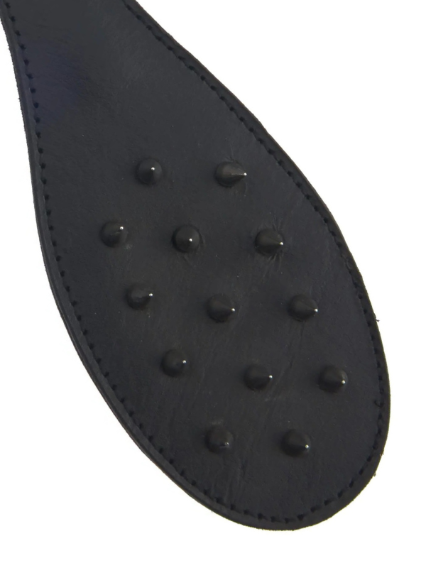 Nice 'n' Naughty Hells Spikes Slapper Leather Black from Nice 'n' Naughty