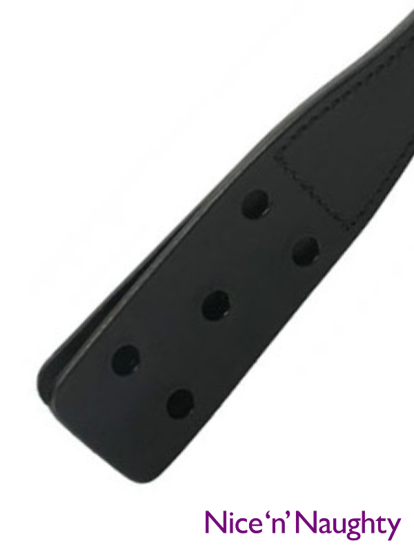 Nice 'n' Naughty Leather Paddle w Holes from Nice 'n' Naughty