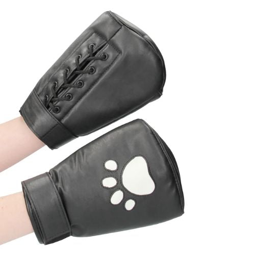Ouch! Puppy Mittens Neoprene Mittens Boxing Gloves Black from Nice 'n' Naughty