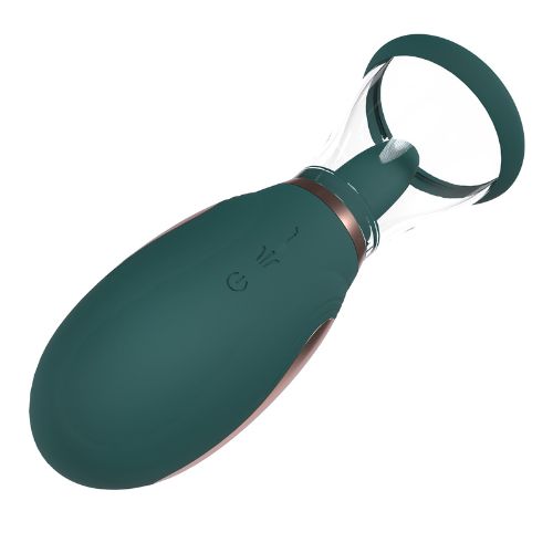 Pumped Enhance - Rechargeable Vulva and Breast Pump - Forest Green from Nice 'n' Naughty