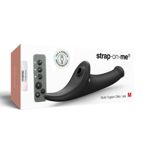 Strap On Me Multi Orgasm Dildo Black M from Nice 'n' Naughty