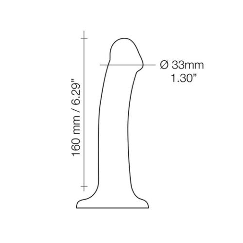 Strap On Me  Semi-Realistic Dual Density Bendable Dildo M from Nice 'n' Naughty