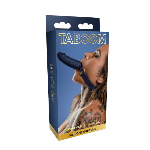 Taboom Silicone Breathable Penis Gag Blue from Nice 'n' Naughty 2