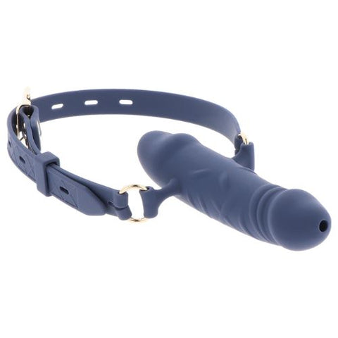 Taboom Silicone Breathable Penis Gag Blue from Nice 'n' Naughty