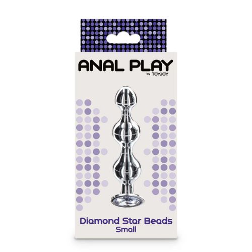 ToyJoy Anal Play Diamond Star Beads Silver from Nice 'n' Naughty
