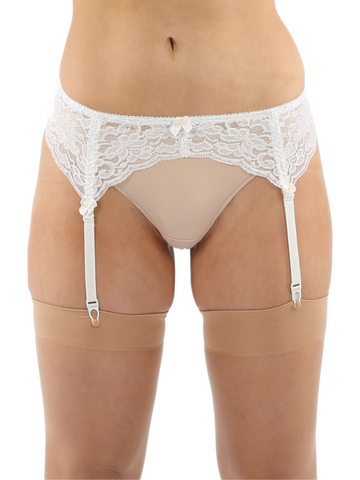 Classified Embroidered Lace Suspender Belt from Nice 'n' Naughty