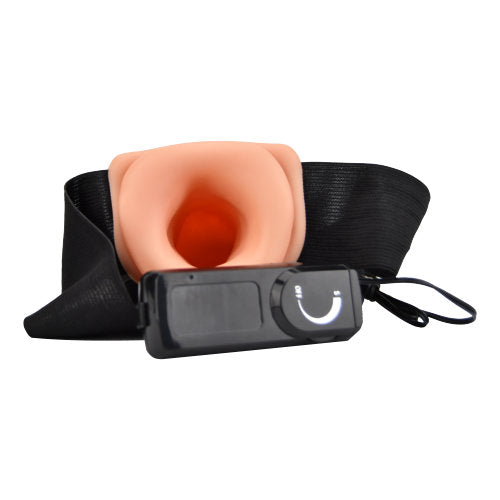 Loving Joy 8" Vibrating Hollow Strap On