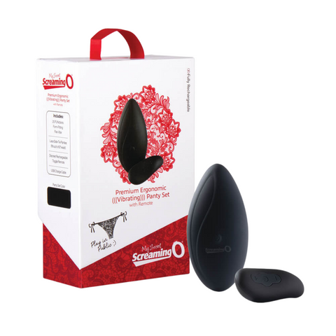 Screaming O Premium Ergonomic Remote Panty Set