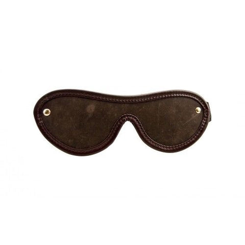 Bound Nubuck Leather Blindfold