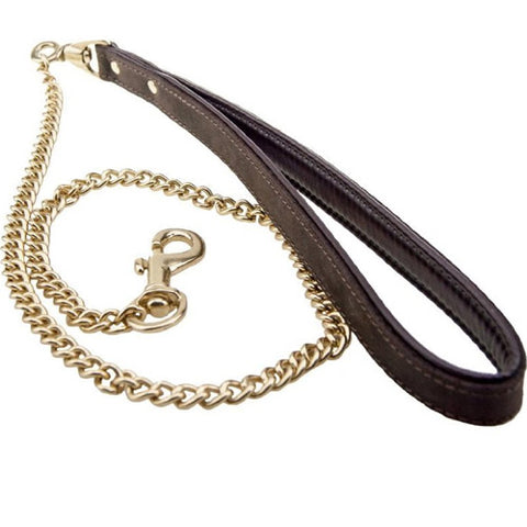 Bound Nubuck Leather Leash