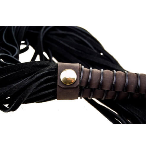 Bound Nubuck Leather Flogger