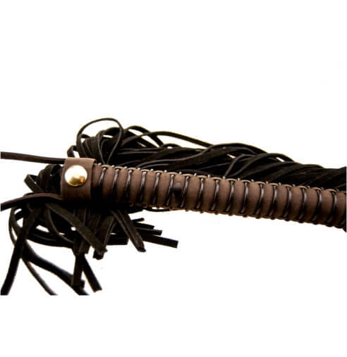 Bound Nubuck Leather Flogger