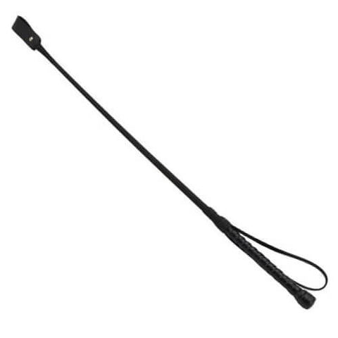 Bound Noir Leather Riding Crop