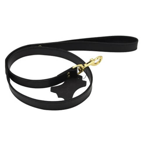 Bound Noir Leather Leash