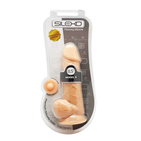 SilexD 8.5 Inch Realistic Silicone Dildo With Suction Cup & Balls