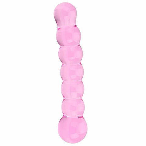 Spectrum by Loving Joy Ribbed Glass Dildo