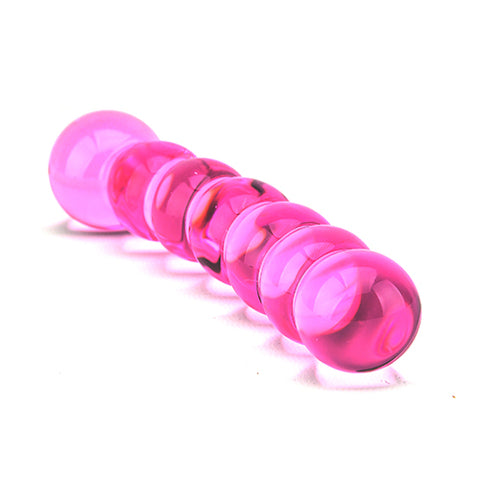 Spectrum by Loving Joy Ribbed Glass Dildo