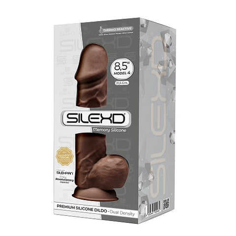 SilexD 8.5 Inch Realistic Silicone Dildo With Suction Cup & Balls